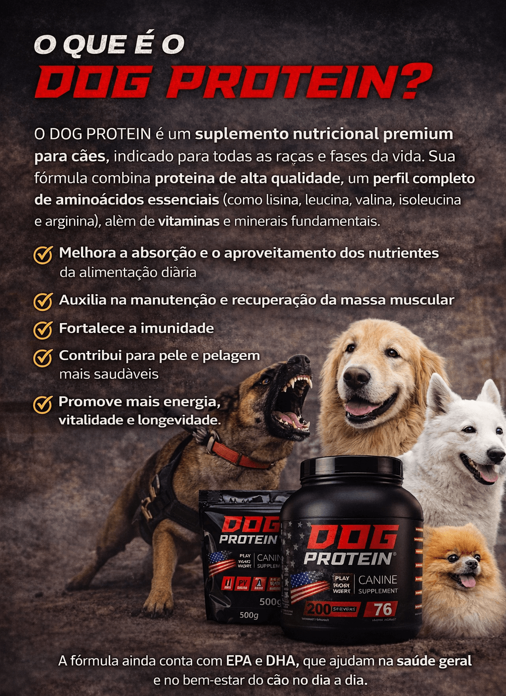 Dog Protein Filhote – 900g 